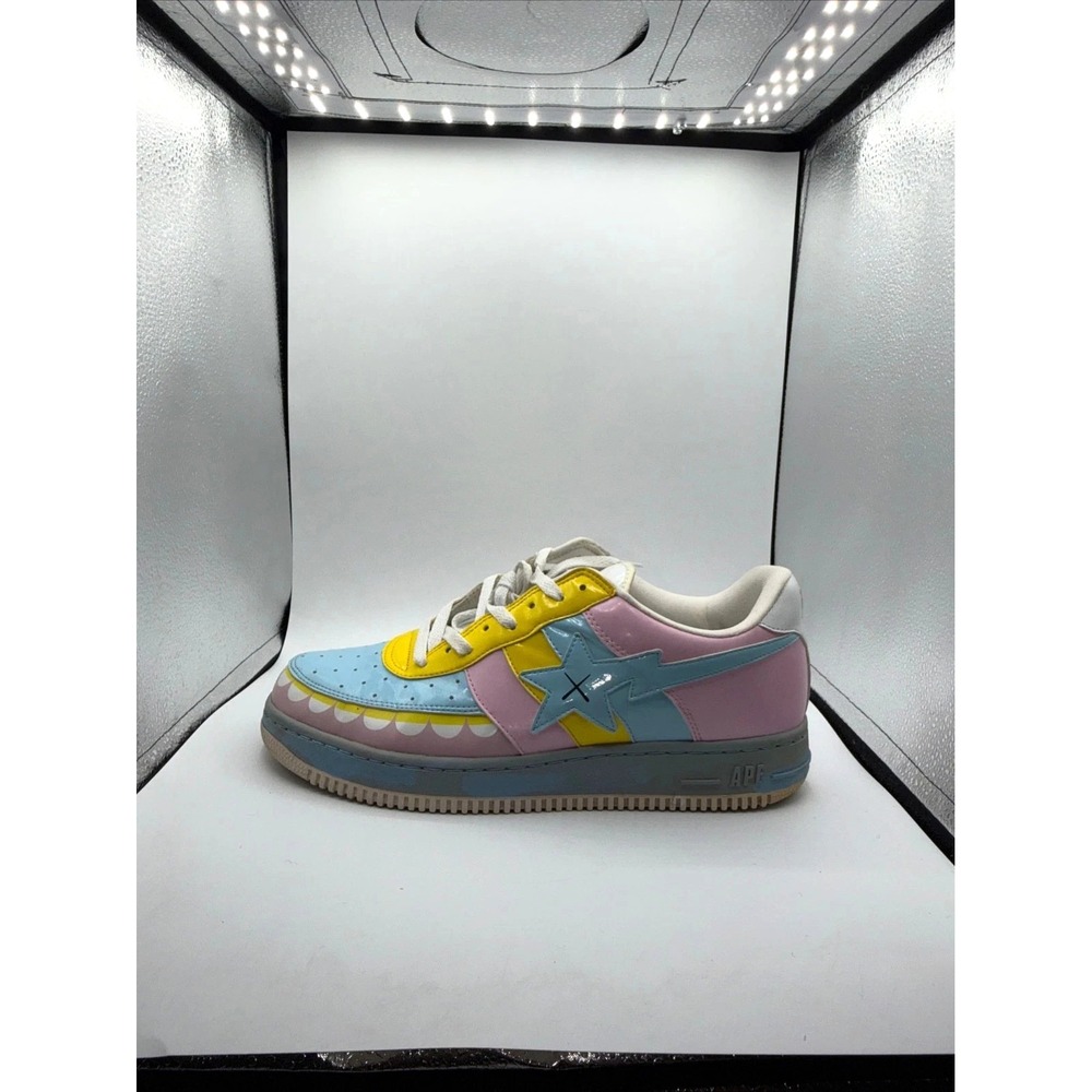 A Bathing Ape BAPE STA KAWS Chompers Sax Pink FS-029 Mens Size 12 No Box